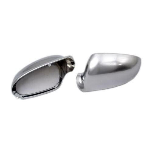R Line Style Silver Matt Chrome Side Mirror Cap Replacement For VW Volkswagen Golf MK5
