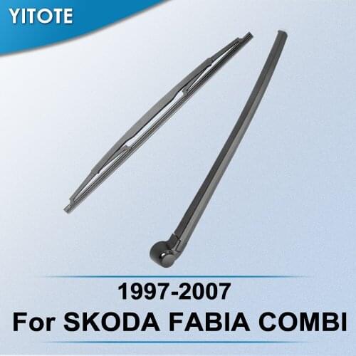 YITOTE Rear Wiper & Arm for SKODA FABIA COMBI 1997 1998 1999 2000 2001 2002 2003 2004 2005 2006 2007
