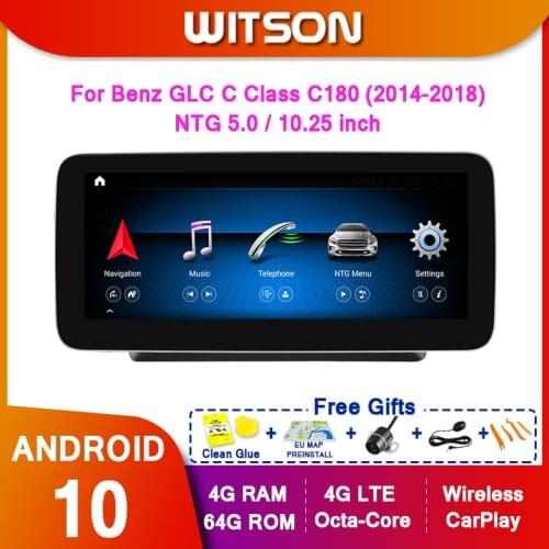 WITSON Android 10.0 8 core New Car multimedia player For Benz 2014-2018 GLC C Class C180 C200 C220 C250 C260 C280 C3