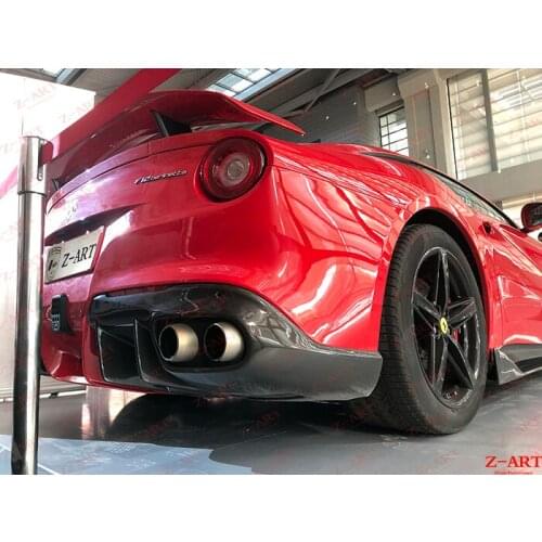 Z-ART for F12 Berlinetta carbon fiber rear diffuser carbon fiber rear chin for F12 carbon fiber rear lip
