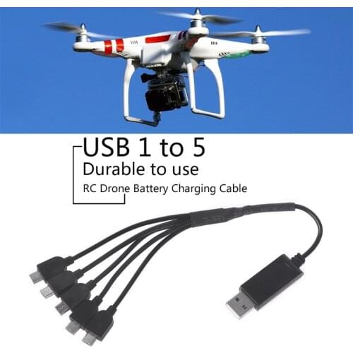 Lipo Battery Charger 1 to 3 USB Charger Cable Compatible with E58/JY019 Drone Portable Easy Carry Taking Out Small Prop