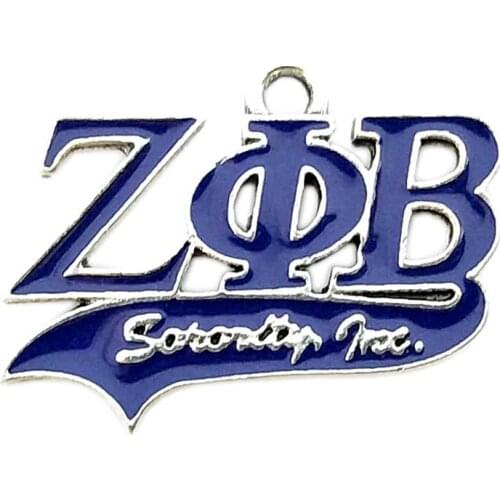 Greek Sorority Organization ZETA PHI BETA sorority DIY charm Label pendant Charm