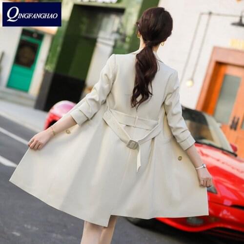 Womens mid-length small suit new Korean style OL temperament jacket Coat Blazer 8001
