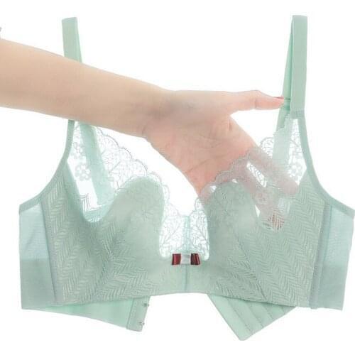 DHL or fedex 20pcs/lot New Arrival Sexy Lace Ultra-Thin 0.2cm Lingerie For Women Big Size Bra Gather Anti-sagging Adjustable