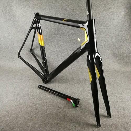 Customize Logo Gold C64 Road Bicycle Carbon Frame 48/50/52/54cm/56cm