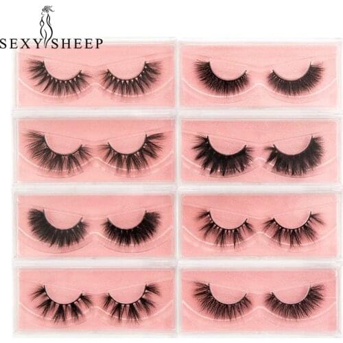 1Pair Thick Long 3D mink eyelashes long lasting mink lashes natural dramatic volume eyelashes extension 3d false eyelash