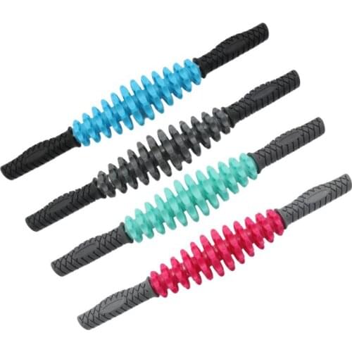 13-Wheel Massage Roller Trigger Point Stick Anti Cellulite Slimming Body Massager Stick For Arm Back Leg Neck Muscle Tissue