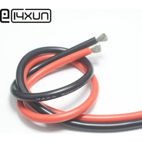 2m Wire Cable Soft silicone wire 7AWG High Power Wire Silicon Battery Inverter Terminal Connector Cable
