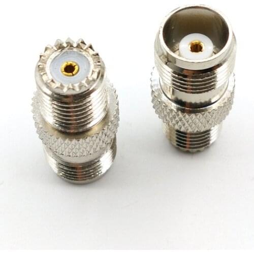 2PCS TNC CONNECTOR brass TNC female jack to mini UHF female jack pin RF COAXIAL for Communication