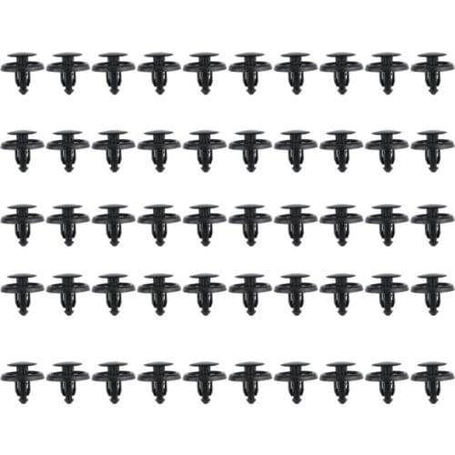 2018 Hot selling 50pcs 19.15 x 19.8mm Auto Car Plastic Rivet Fastener Clips Trim Panel Fit 7mm Hole for Toyota