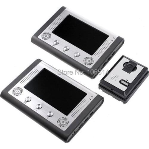 7 Inch TFT Touch Screen Color Video Door Phone Night Vision Intercom System