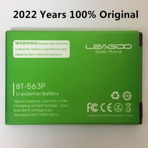 Leagoo M5 PLUS Battery High Quality Original 2500mAh BT-563P Backup Battery Replacement For Leagoo M5 PLUS BT563P Smart Phone