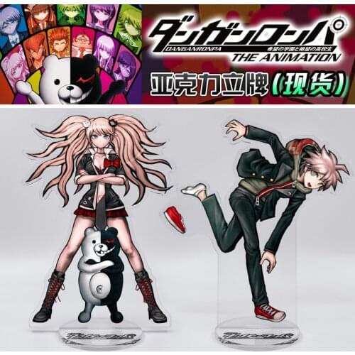 Anime Danganronpa: Trigger Happy Havoc Enoshima Junko Togami Byakuya Acrylic Stand Figure Model Plate Toy Desk Decor 15cm