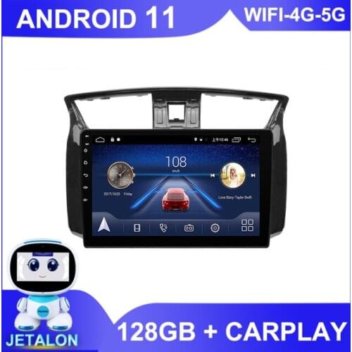 For Nissan Sentra Sylphy B17 2012-2017 Car Auto Radio Stereo GPS Navigator 2Din Android 11 Bluetooth Multimedia Player Wifi 4G
