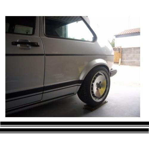 For 1Set/2pcs VW MK1 Spec Golf stripes 2200mm oversized also fit Transporter MK2 Jetta T5 Car styling
