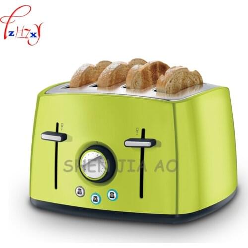 1PC home automatic breakfast toaster multi-function 4 toast driver stainless steel toast slice machine toast