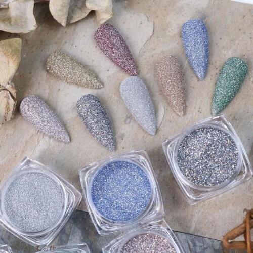 Holographic Nail Powder Chrome Laser Mirror Glitter Design Nail Art Pigment Decorations Manicure Nail Powder Manicure Pigment