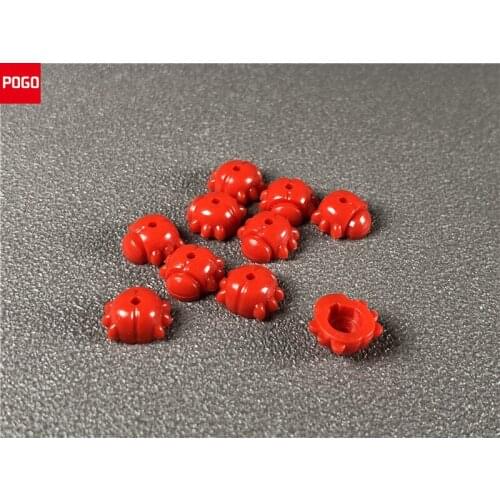 50 pcs/lot MOC Bricks DIY Animal Friends Ladybug with Stud Holder fit with 93081b NEW Educational Building Model kid Blocks gift