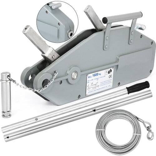 Rope winch rope winch winch 1600Kg 40M rope overload protection forest winch