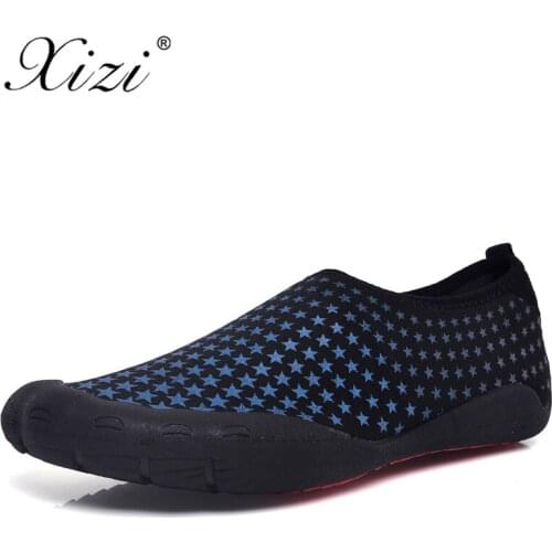 XIZI 2018 Summer Men Sandals Slipony Water Shoes Quality Large Size Sandalias Male Waterpark Sandals Aqua Slippers for Beach