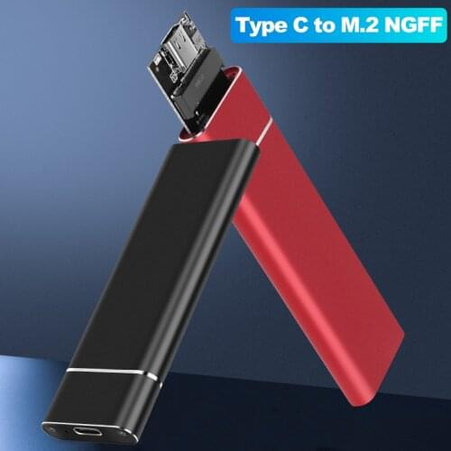 M2 NGFF Solid State Drive Box SATA-based B-Key M.2 To Type C USB 3.1 SSD External Enclosure Case Support 2230 2242 2260 2280