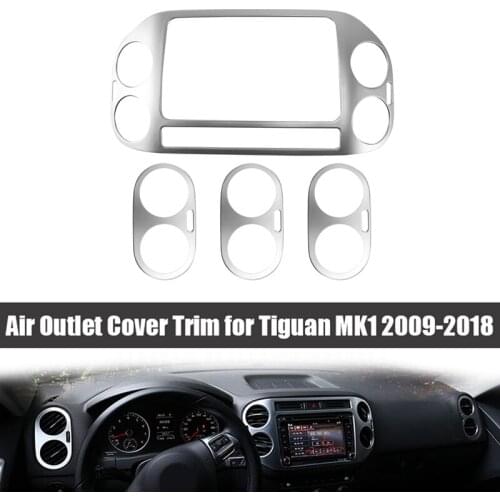 Car ABS Air Conditioning Outlet Cover Trim Stickers for Tiguan MK1 2009-2018 Car Styling