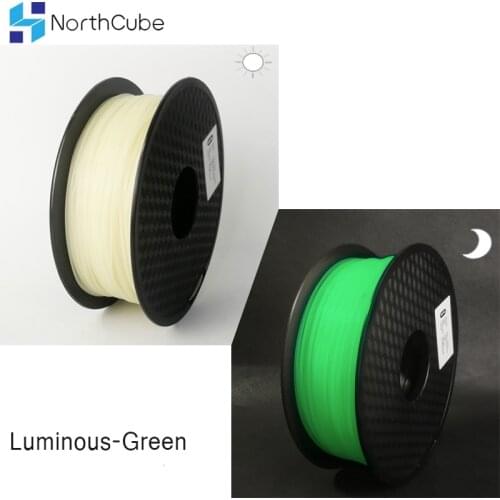 Glow Green in the Dark Filament 3D Printer filament PLA Material 3D Plastic 1.75 mm Printer Luminous Green Filament 1Kg