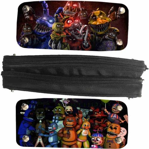 FNAF Pencil Bag Anime Animal Freddy Chica Foxy Galaxy UT Casual Case Women Men For Teenagers Boys Girls Kid Pencil Box Handbags