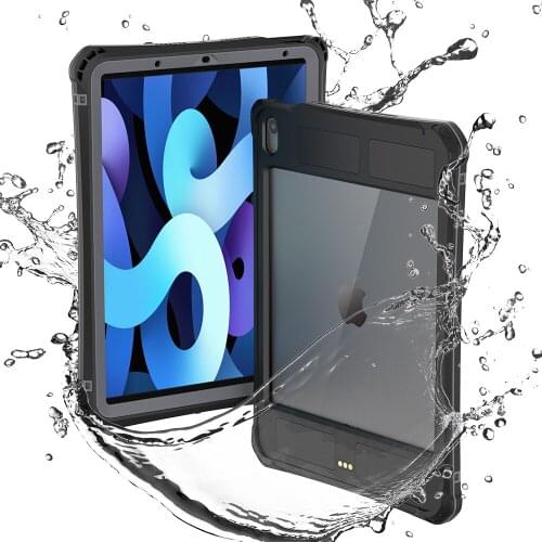 Dustproof Caso Transparent IP68 Waterproof Kickstand Full Protective Case For iPad Air 4 10.9" Antifall Snow Proof Shell Holder