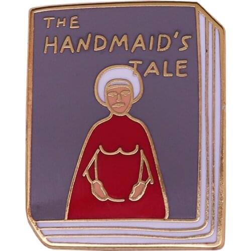 The Handmaids Tale book enamel pin gorgeous feminist literature bookworm collection