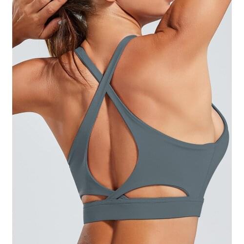 Imucci Sports Bra Womens Gym Running Yoga Top Bra Sports Vest Hollow Sportswear Underwear