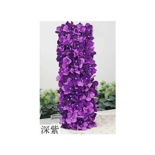 SPR 10pcs/lot 2015 New hydrangea floral arrangements row silk wedding road lead flower route guide corners pavilion flowers