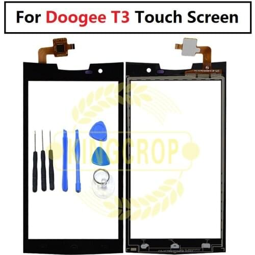For Doogee T3 Touch Screen Glass Original Guarantee Original New Glass Panel Touch Screen 4.7 inch Tools