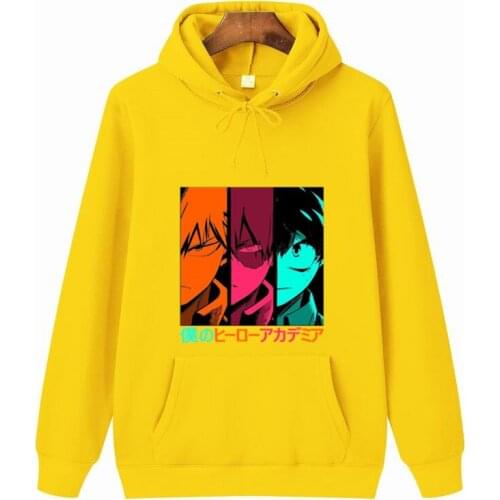 Harakuju My Hero Academia Hoodie Anime Printed Hooded Sweatshirt Casual Boku No Hero Academia Pullover Long Sleeve Hoody Unisex