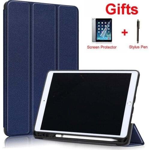 PU Leather Smart Case For iPad Air 3 10.5 inch 2019 With Pencil Holder Auto Wake/Sleep Funda For iPad Pro 10.5 inch+Film+Pen