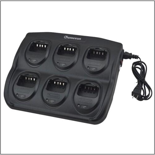 Original Wouxun 6 Way Rapid Charger Six way Multi-charger Universal Rapid for Wouxun KG-UVD1P/UV6D/UVA1/833/689E/699E Radio