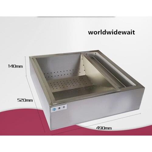 Thicken Stainless Steel French Fries Workbench Spill Groove For KFC Burger Shop