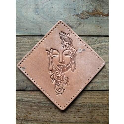 Buddha statue pattern Hand-work unique design leather working tools carving punches stamp craft tools