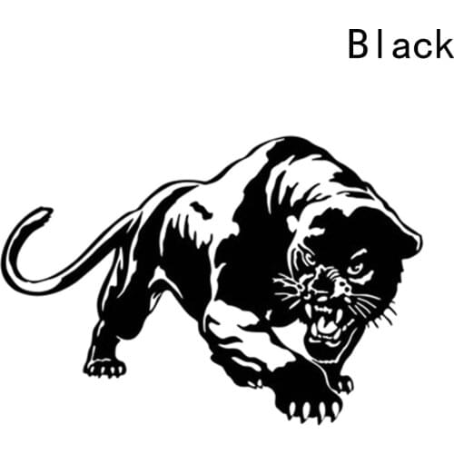 High Quality Black/white 20*30CM Fiery Wild Panther Hunting Car Body Decal Car Stickers Motorcycle Decorations