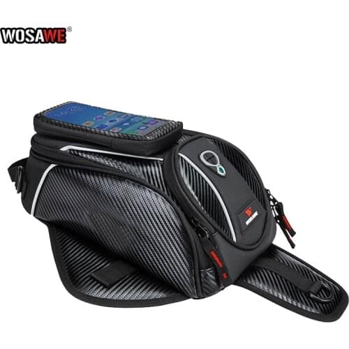 WOSAWE 8L Motorcycle Tank Bag Mobile Phone Navigation Tank Bag Multifunctional Oil Reservoir Package motorbike oil Fuel Tank Bag