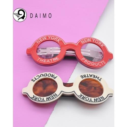 Cute glasses shape hair clamp hairclips headwear hair accessories