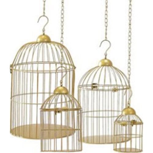 1PCS Wrought iron decorative bird cage window props display bird cage wall hanging bird cage
