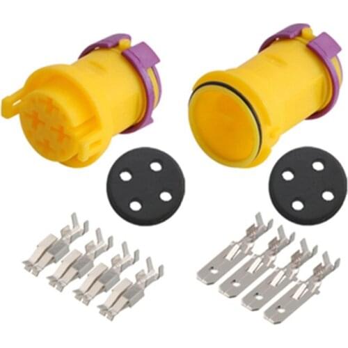 10pcs/lot 4 Pin connectorcar plug DJ7049-6.3-11/21 Automotive waterproof connector