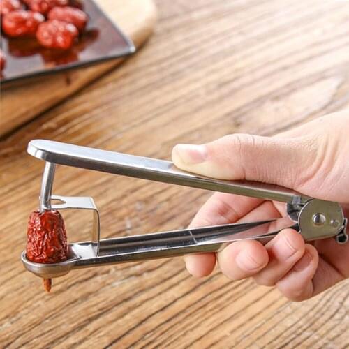 430 stainless steel red date pitting device kitchen cherry, hawthorn date pit digging separator and seed removing device