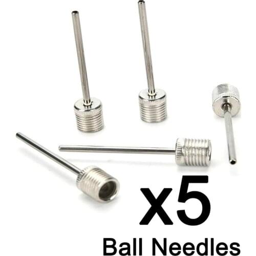5Pcs US Type Metal Inflator Ball Needles Pin for Basketball Soccer Football