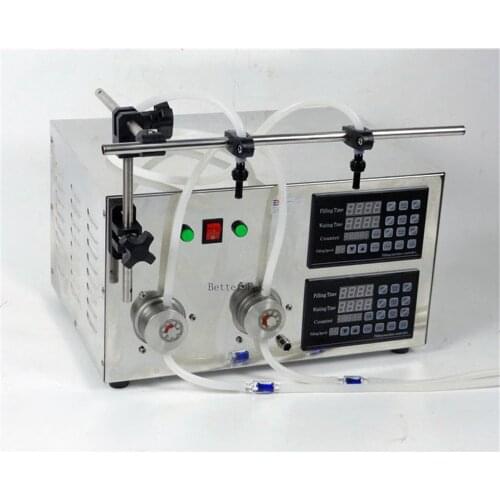 BateRpak IMC-II Double filling nozzle steel shell CNC magnetic pump liquid filling machine 220V 50/60Hz