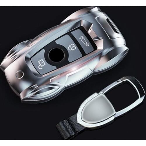 Zinc Alloy Car Key Case Cover For BMW F10 F20 F30 Z4 X1 X3 X4 M1 M2 M3 E90 3 5 7 Series Remote Keyless Fob Shell Car Accessories