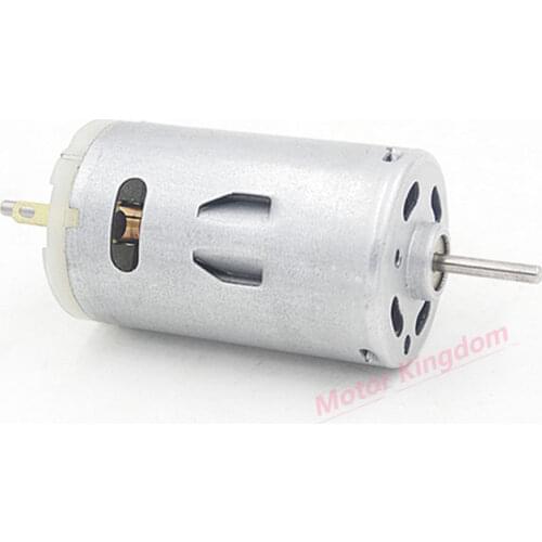 DC 3V 6V 9V 12V 7500RPM 27.5mm*51.5mm Small RS-395 Carbon Brush Motor Double Dual Shaft Cooling Hole DIY Toy Car Model