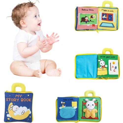 Baby Cloth Book Baby Soft Activity Books Educational Toy For Baby Toddler Early Learning & Education Infant Travel Classic Toys