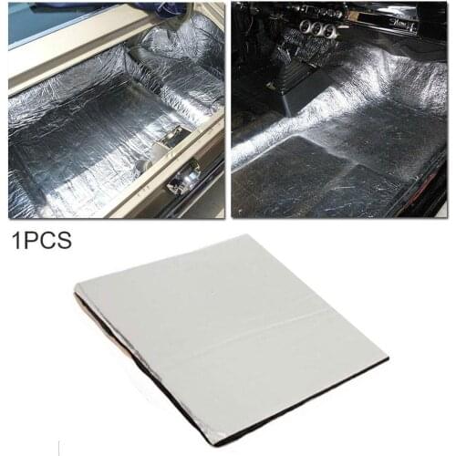 10mm Thick Aluminum Fiber Muffler Cotton Car Auto Fender Sound Heat Insulation Mat Deadener J2F6